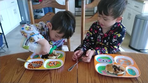 Don't Let a 4 Year Old Pour Their Own Maple Syrup...Hilarious Video