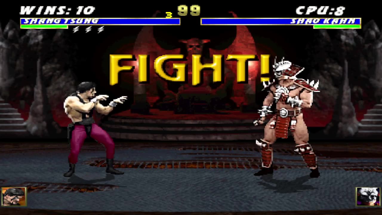 Shang Tsung Arcade Mode. Select pose effects (wip)