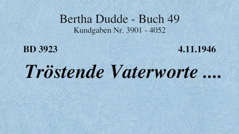 BD 3923 - TRÖSTENDE VATERWORTE ....