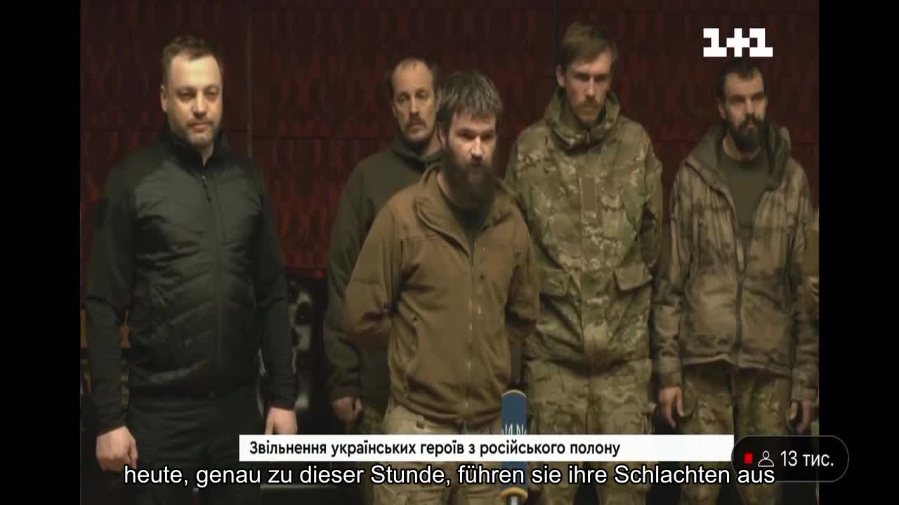 Ich möchte allen Verteidigern der Ukraine danken, die gerade jetzt für unsere Ukraine kämpfen – dem