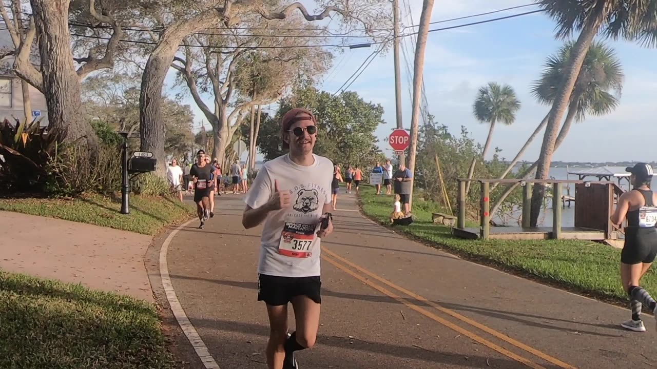 Noah Running The Space Coast Marathon November 27th, 2022.