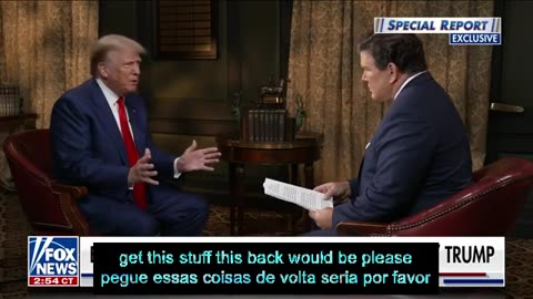 Donald Trump fala em entrevista exclusiva