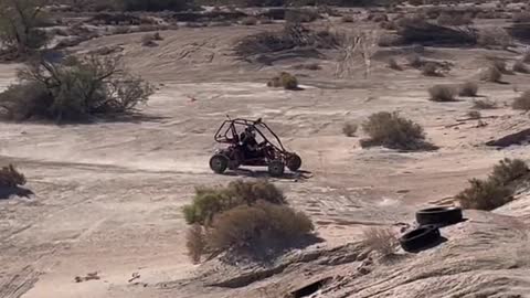 Me thinking this Chinese dune buggy would snap in half if I jumped it6