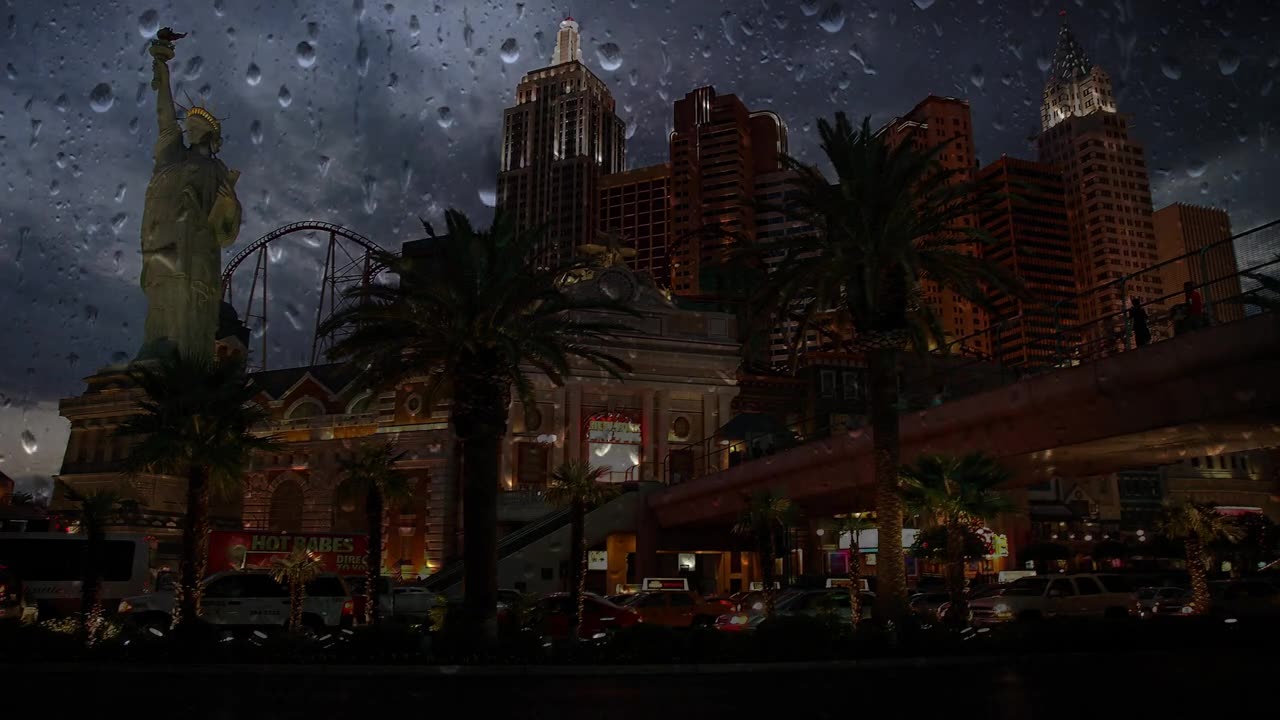 RAIN SOUNDS - Meditation, Relaxing, Sleep, Study, Work... 🌧 [ASMR] 🎧 Las Vegas, Nevada, USA