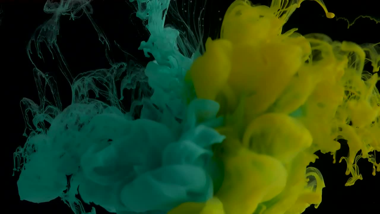 Ink moving in water