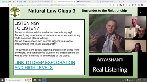 Natural Law Listening Skills