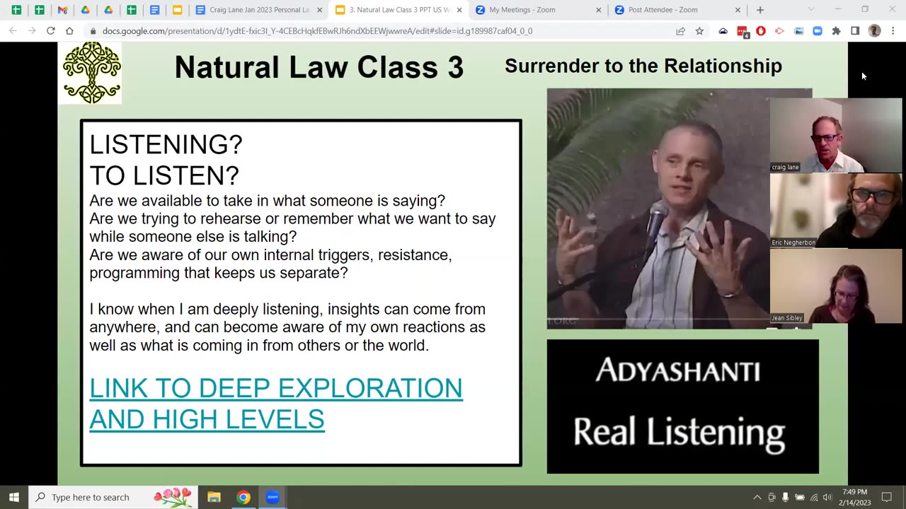 Natural Law Listening Skills