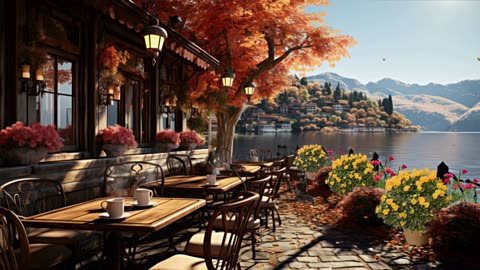 🍁 Josef Suk's Serenade, Op. 6 in a Cozy Fall Café Scene | 🍁True Harmony Music & Sounds🎶