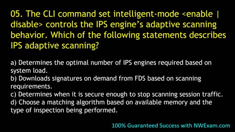 Fortinet NSE 7 - EFW 7.2 Exam: Syllabus | Sample Questions