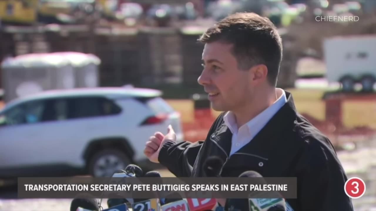 Sec. Pete Buttigieg Refers to the East Palestine 'Controlled Burn' as a 'Toxic Cloud'