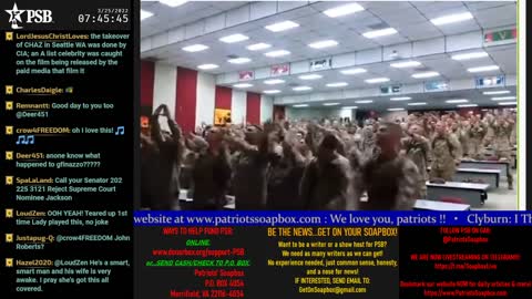2022-03-25 07:00 EDT - Patriots Soapbox AM: with LadyRWB , MykelJaye & DD