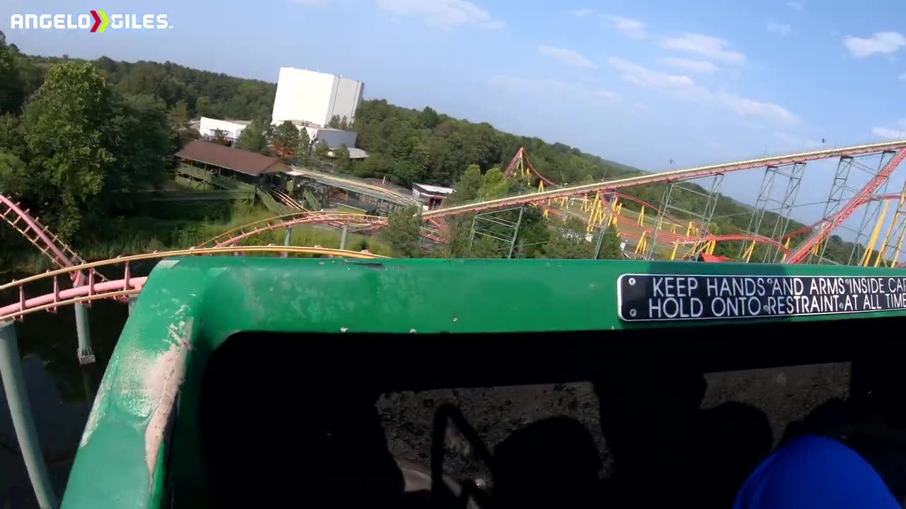 Anaconda Front Seat POV 4K 60FPS CRAZY LOOPING COASTER Kings Dominion