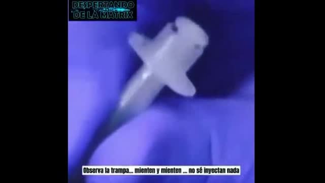 Video of fake live vaccine injections