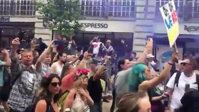 Anti-Vaccine Protests in London