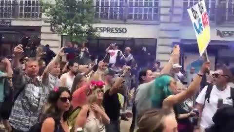 Anti-Vaccine Protests in London