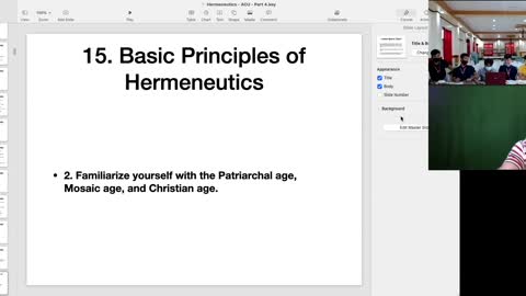 Hermeneutics 1 (Class 3 - ACU)