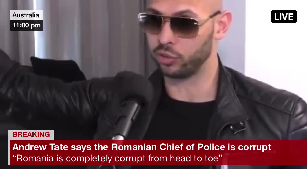 Andrew Tate actually admiting at giving bribes to the Chief of the Romanian Police