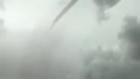 A rare view of a tornado formation