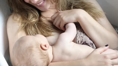 Mom happy when she saw baby