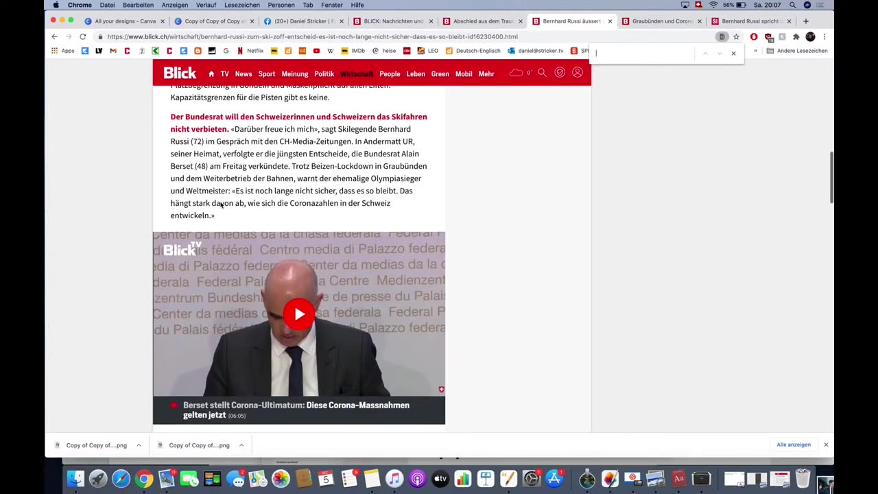 Bernhard Russi und die Vollkasko. Und: Wie Massenmerdien & Social Media uns täglich impfen