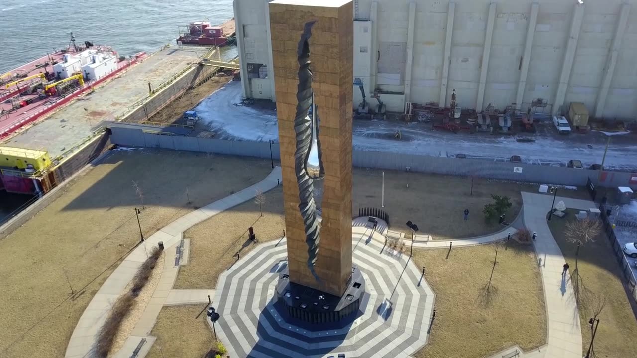 9/11 Tear Drop Memorial 4K UHD Bayonne, New Jersey