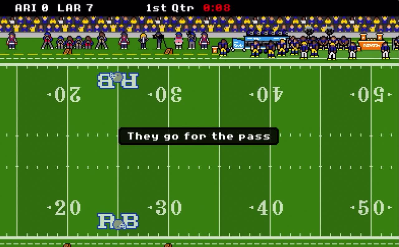 Retro bowl: Rams vs Arizona