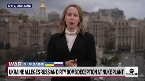 UKRAINE ALLEGES RUSSIAN DIRTY BOMB DECEPTION AT NUKEPLANT