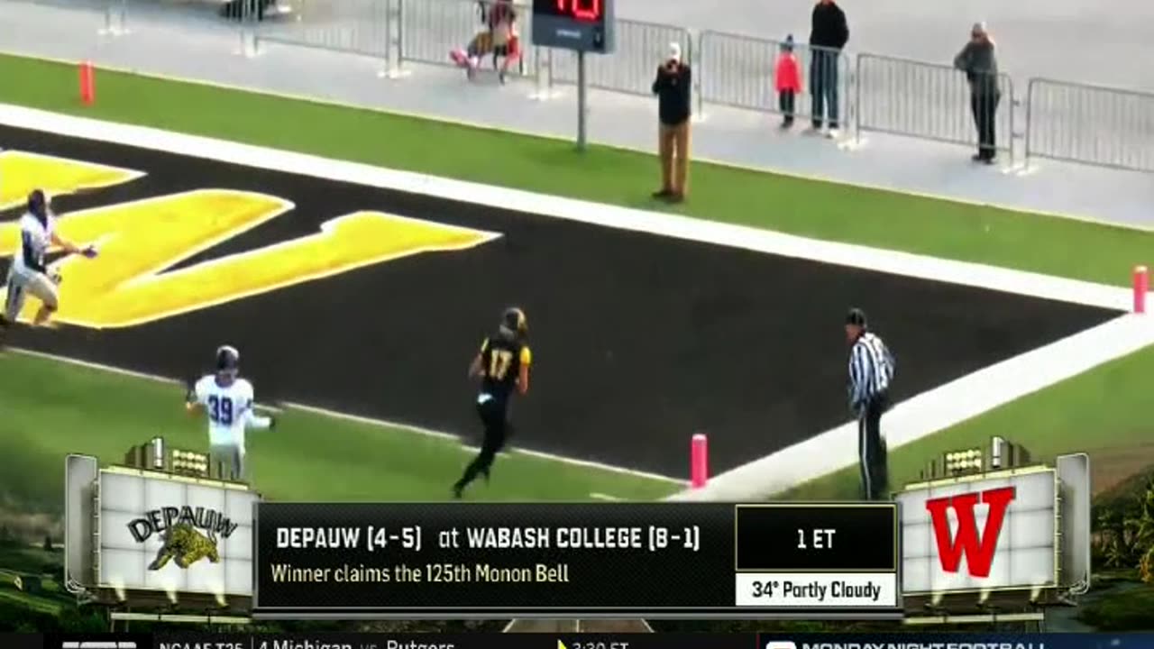 November 10, 2018 - 125th Monon Bell Classic Gets 'GameDay' Shout Out