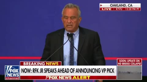 RFK Jr. announces VP pick, attorney and entrepreneur Nicole Shanahan, as predicted.