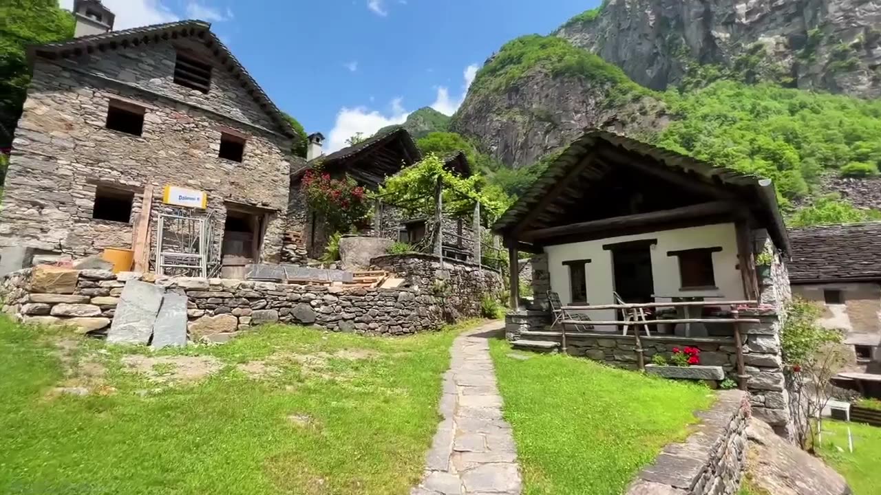 Foroglio, village of the Switzerland