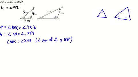 5 minute maths - Similar Triangles example 2