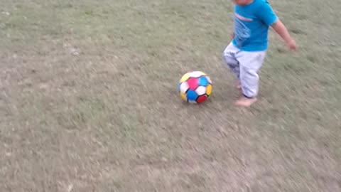 Mehraab playing football