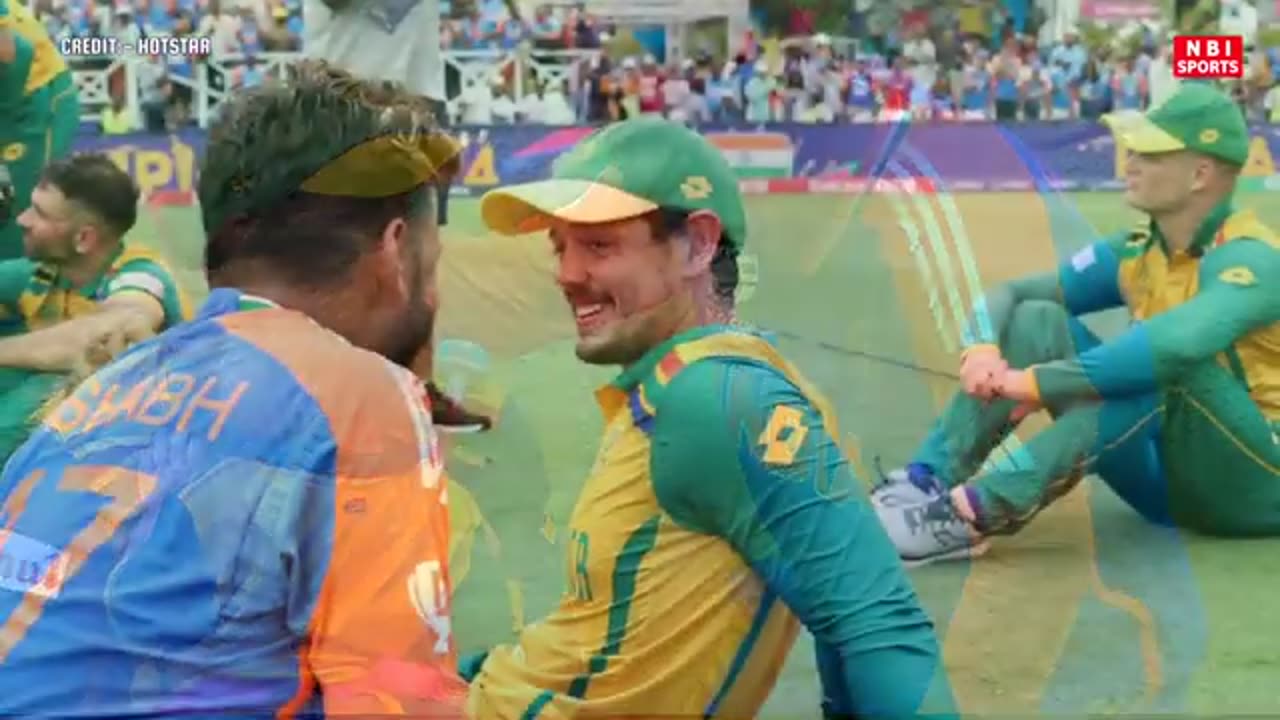 Virat Kohli and Rishabh Pant heart winning gesture for crying South Africa Players in Final Match