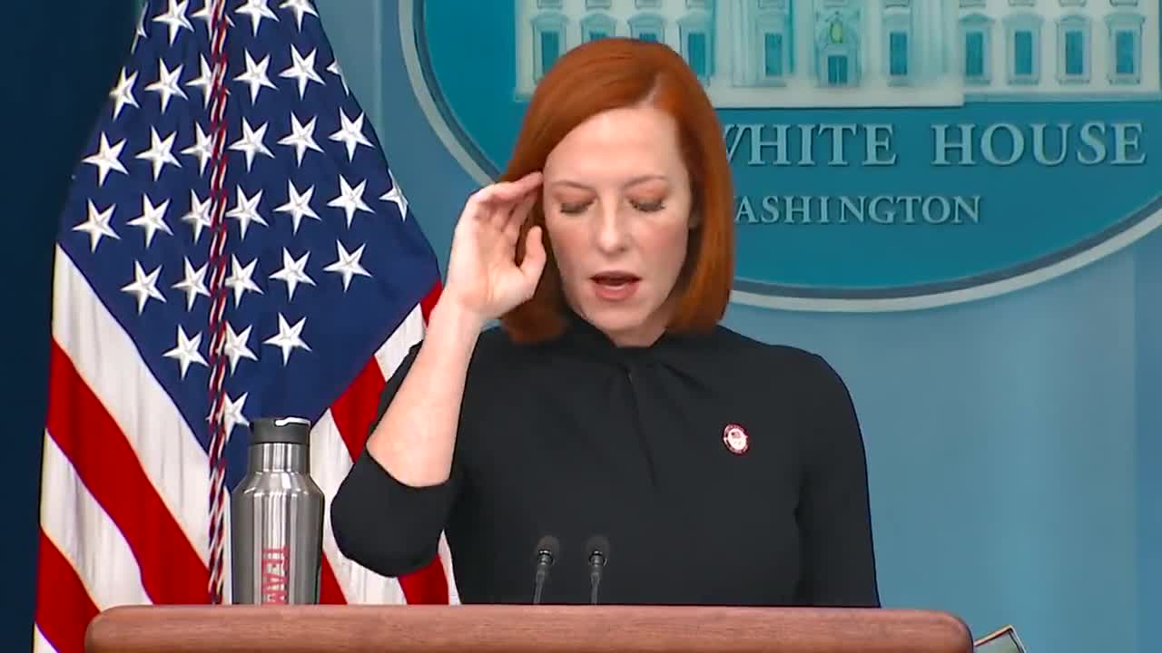 WH Press Sec. Jen Psaki was asked about truckers protesting covid vaccine mandates