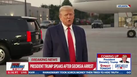 Trump on being booked at Fulton County