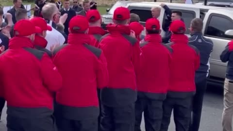 45 getting a yuge welcome in Scotland via