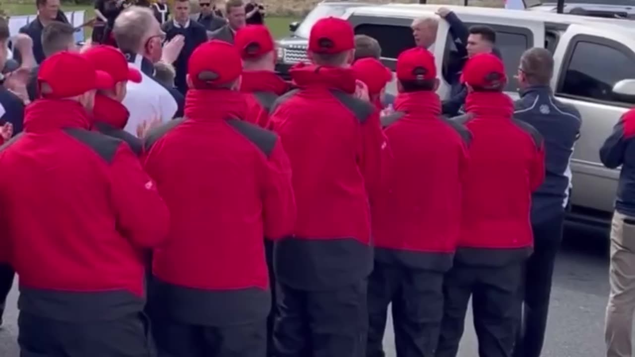 45 getting a yuge welcome in Scotland via