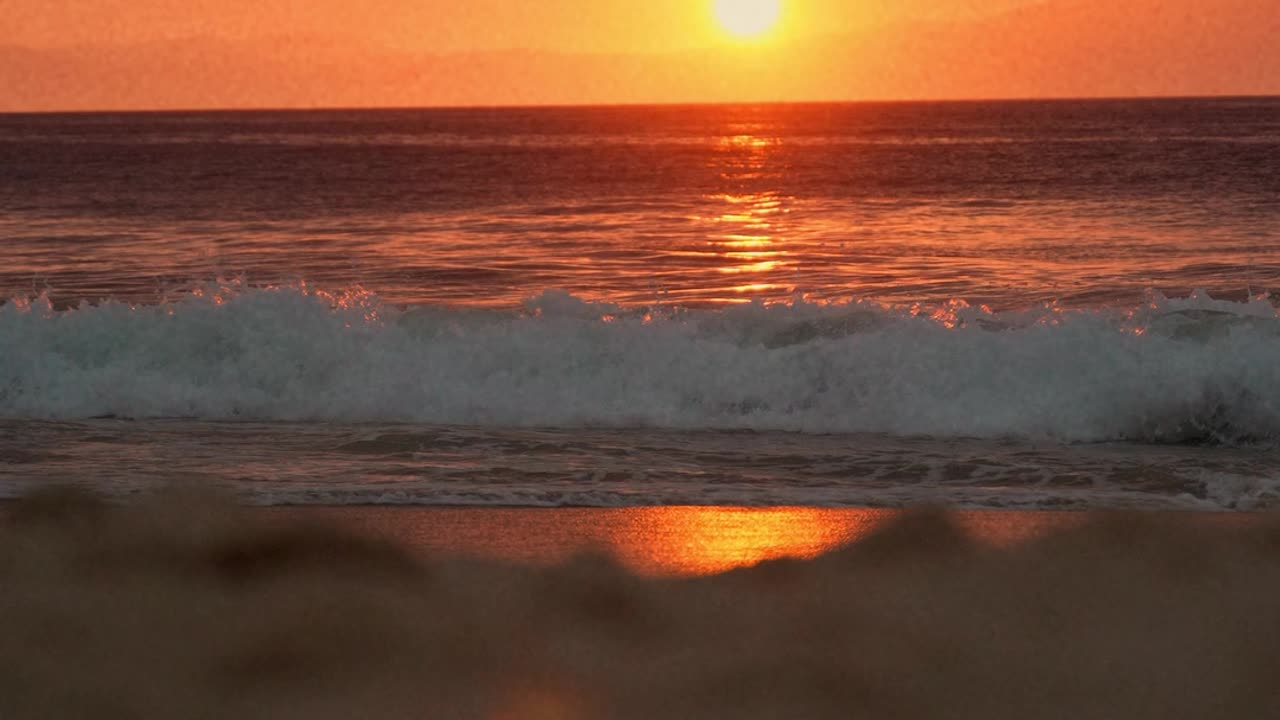 A Video Footage of Beach Waves