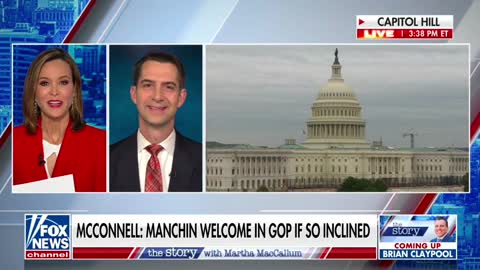 Sen. Tom Cotton on whether Sen. Manchin should join the Republican Party