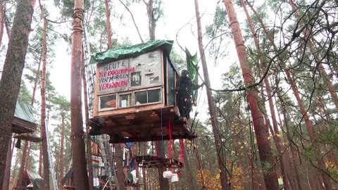 Anti-Tesla protesters defy German police calls to leave forest camp