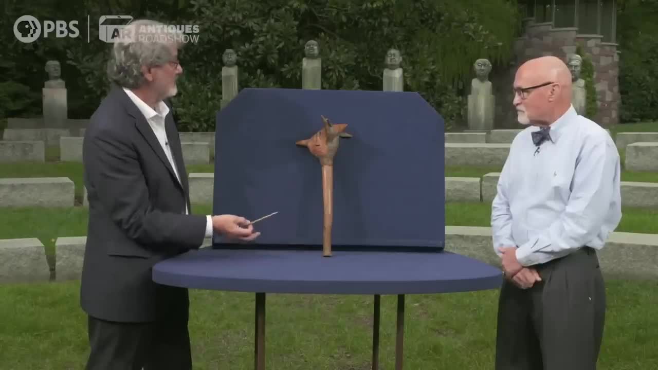 Best Moment_ Penobscot Carved Root Club, ca. 1890 _ ANTIQUES ROADSHOW _ PBS