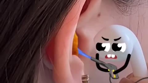 Life Doodles | Earpiece in the ear 🫣 #lifedoodles #doodle #shorts #earpierced #cartoon #shortvideo