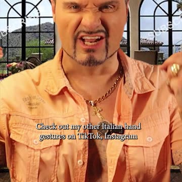 Italian hand gestures! This one means "Go to hell"