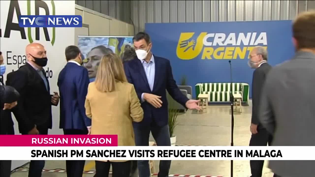 (SEE VIDEO) Spanish PM Sanchez Visits Refugee Centre in Malaga