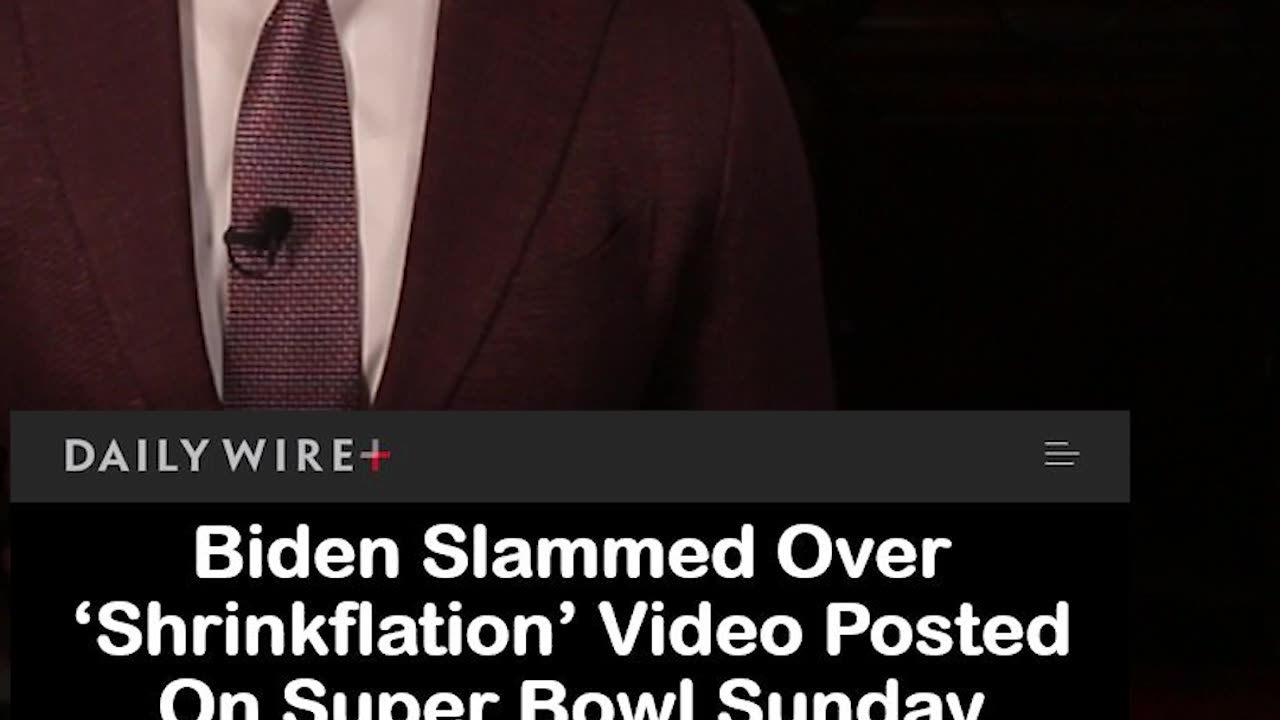 Biden Posts ‘Shrinkflation’ Video on Super Bowl Sunday about Things Getting Smaller