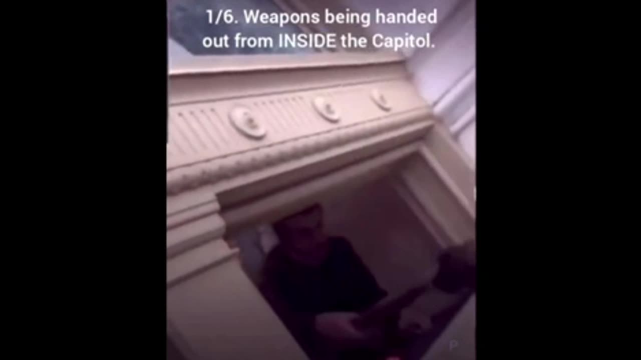 Handing out weapons from inside the Capital.