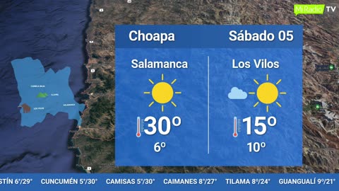 EL TIEMPO EN LA REGIÓN - VIERNES 4 DE AGOSTO