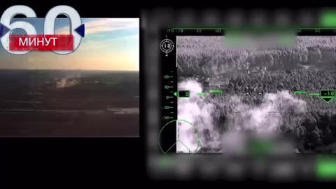 Russian KA-52 attack helicopter strikes against enemy