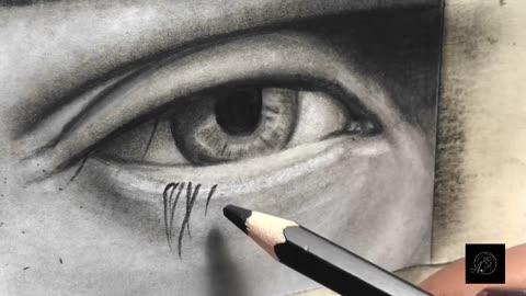 how to draw an eye. how to draw an eye realistically with charcoal.