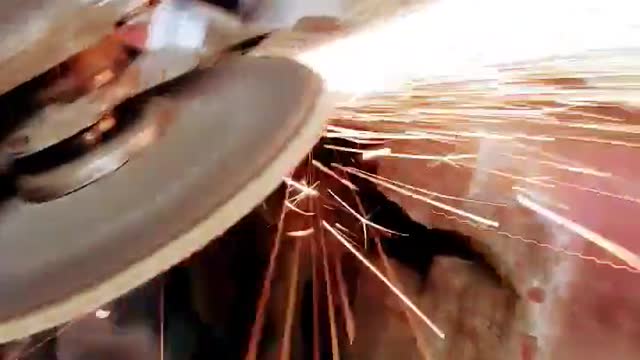 Grinding some metal